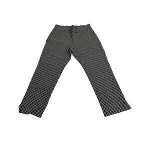 Roz & Ali Womens Petite Black & White Diamond Print Stretch Pants Size 10P
